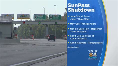 Sunpass System To Shutdown For Maintenance June 5 To June 11 Youtube