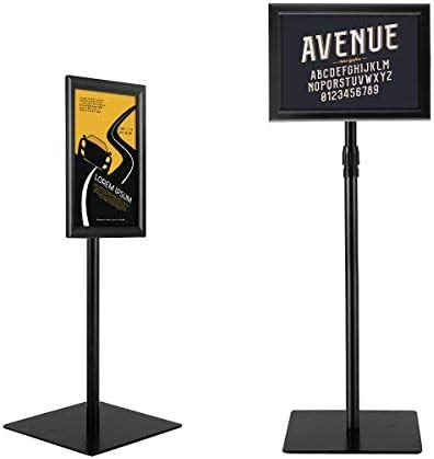 A Poster Stand Floor Standing Sign Holder Snap Frame Adjustable