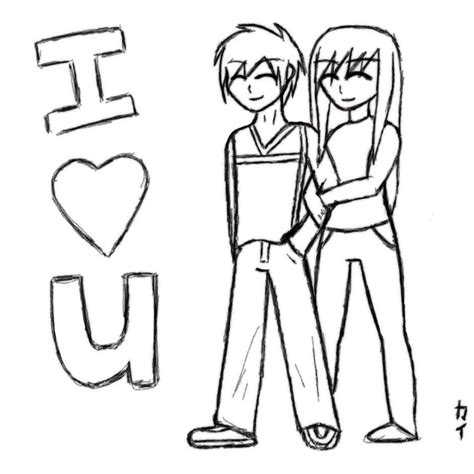 Drawing Of I Love You