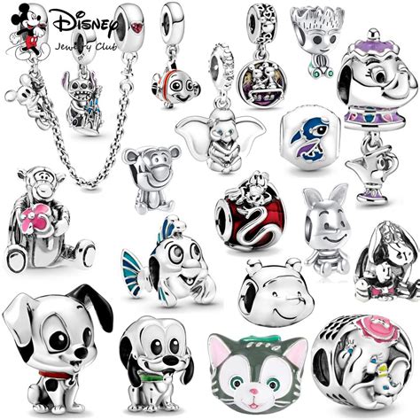 Nowy Disney Dumbo Mickey Chain Stitch Dalmaty Czyk W Wisiorki Koraliki