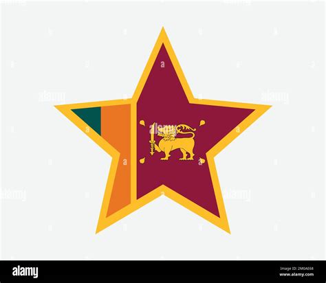 Ceylon Flag Stock Vector Images Alamy