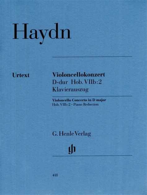 Violoncellokonzert D Dur Hob VIIb 2 Von Joseph Haydn Im Stretta Noten