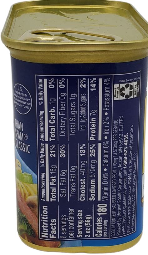 Spam 25 Less Sodium 12oz Pinoy Groseri Pinoy Groseri