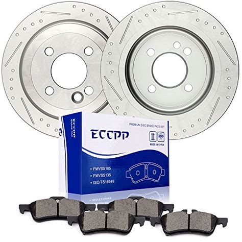 Brake Rotors Pads Kits ECCPP 2pcs Rear Discs Brakes