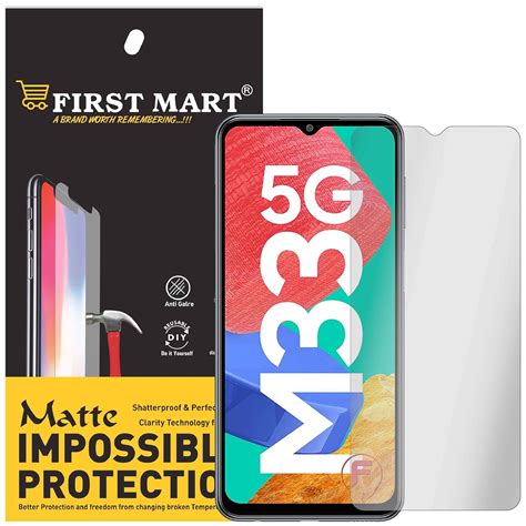 FIRST MART Screen Protector For Samsung Galaxy M33 5G Samsung M32 5G