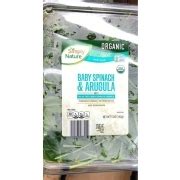 Simply Nature Baby Spinach Arugula Mix Organic Calories Nutrition