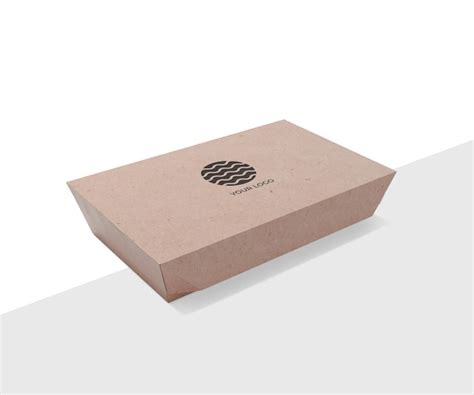 Premium Psd Lunch Box Paper Craft Packaging Mockup