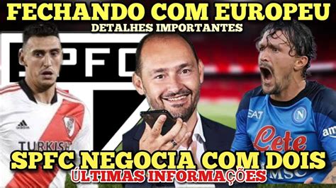 EXPLODE NA ITÁLIA SPFC CONTATA LATERAL DIRETORIA QUER ANUNCIAR