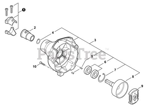 Echo Shc 225 S Echo Shaft Hedge Trimmer Sn U69014001001 U69014999999 Fan Case Parts