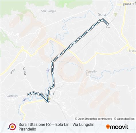 Linea Cotral Orari Fermate E Mappe Sora Stazione FSIsola Liri