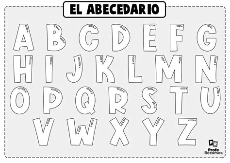 Abecedario Para Colorear Para Ni Os