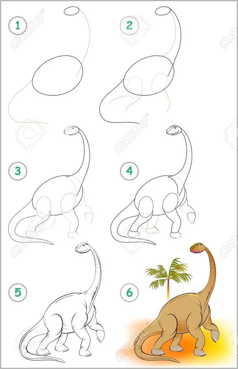 Como Dibujar Un Dinosaurio Dinosaurio Para Colorear Y Dibujar Stormal