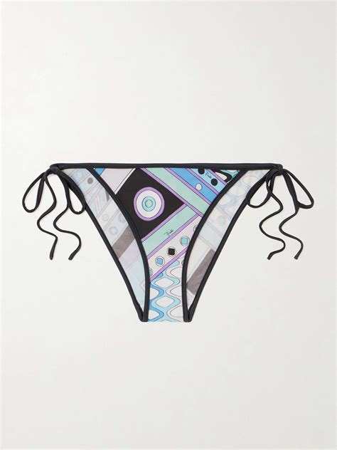 PUCCI Printed Bikini Briefs NET A PORTER