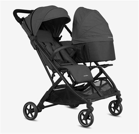 Cochecito dúo Silla gemelar Capazo TOUR TWIN Black CASUALPLAY