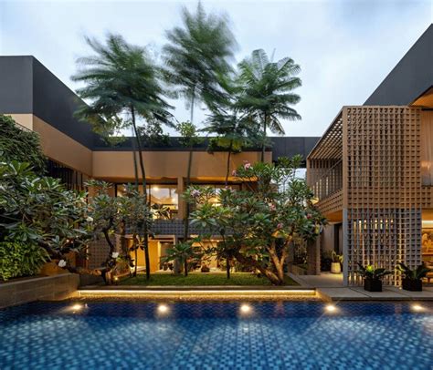 Perforated Grid Facade Skin Enfolds Private Retreat In Indonesia Artofit