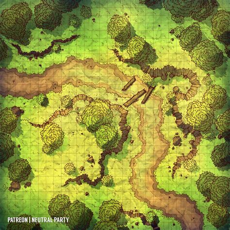 Oc Art Simple Forest Clearing Battlemap Rdnd