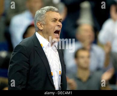 Belgium S Head Coach Gert Vande Broek Celebrates After Winning A