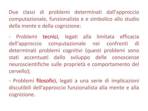 PPT Approccio Cognitivo Classico Della Prima Scienza Cognitiva