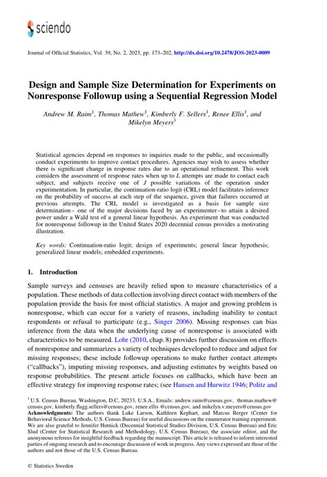 Pdf Design And Sample Size Determination For Experiments On