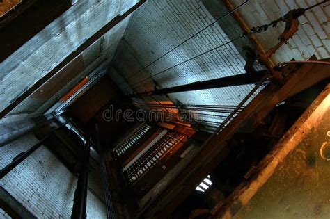 elevator pit stock photo image  factories elevator