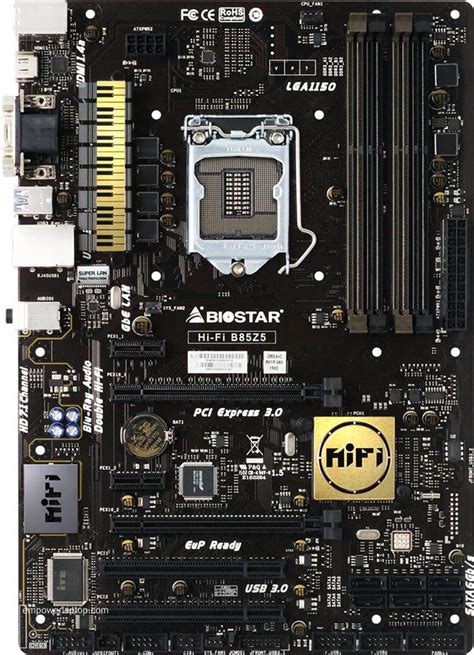 Biostar Hi Fi B85Z5 Intel B85 LGA 1150 Motherboard Empower Laptop