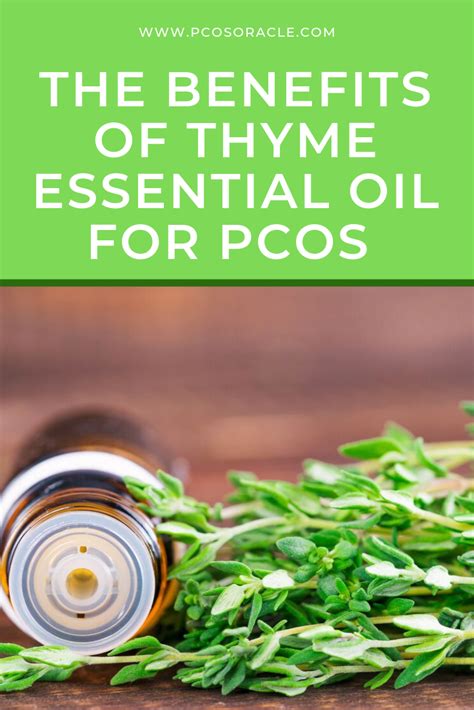 The Benefits Of Thyme Essential Oil For Pcos Pcos Thyme Essential