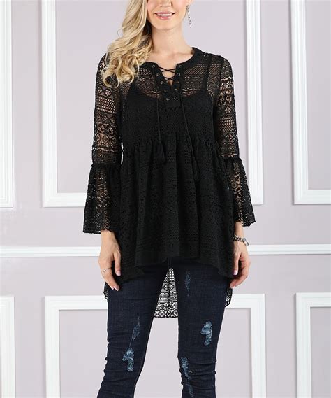 Black Lace Hi Low Tunic Plus Too Lace Tunic Lace Tunic