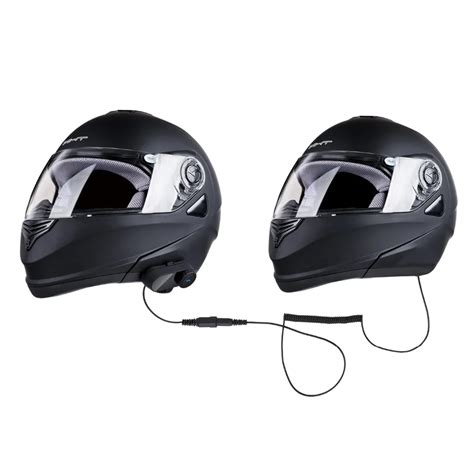 Motorcycle Helmet Interphone Bluetooth Helmet Headset for Rider and ...