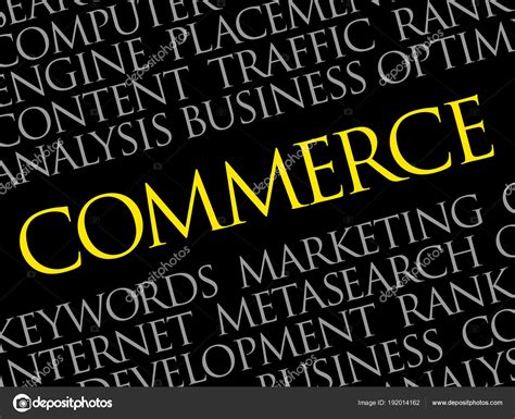 Commerce Word Cloud Stock Vector By ©dizanna 192014162