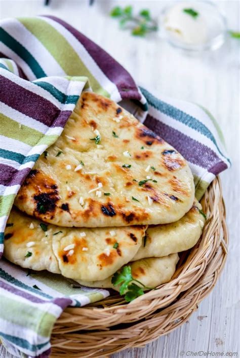 Homemade No Yeast Garlic Butter Naan Recipe