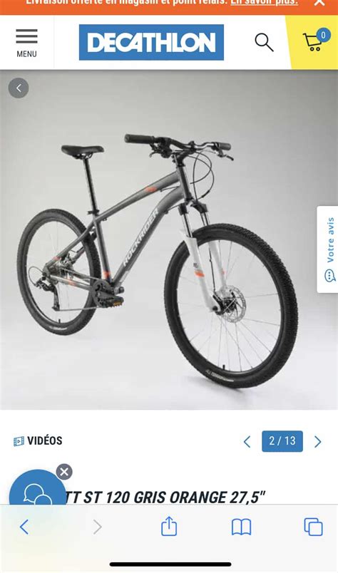 Vtt Rockrider St M Occasion Reconditionn Vendre Son Velo