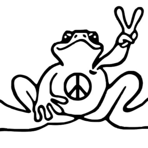 Peace Frog SVG Cricut Ready - Etsy