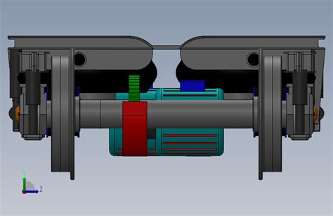 内燃机车转向架动力驱动单元动力驱动系统solidworks 2016模型图纸下载 懒石网