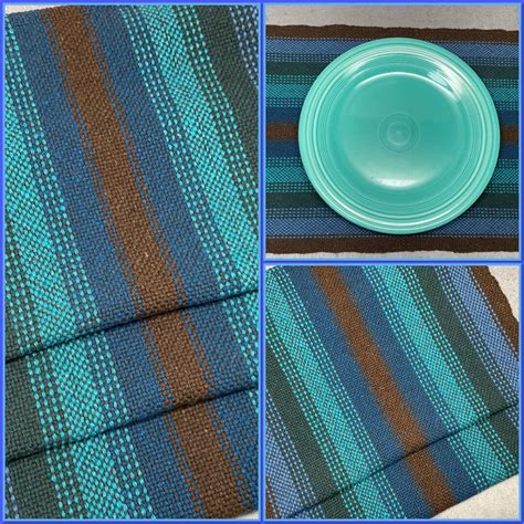 Rigid Heddle Loom Weaving Placemats Table Runners Got The Blues Yarn