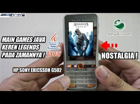 Sony Ericsson G Nostalgia Main Games Java Keren Pada Zamannya