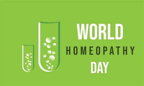 World Homeopathy Day Template For Background Banner Card Poster