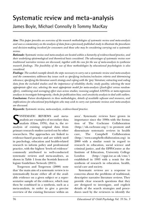 Systematic Review Vs Meta Analysis ToolboladerX