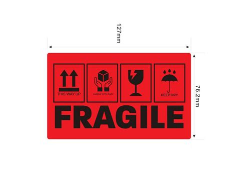 Fragile Packing Stickers Labels Pack Of 500pcs Shop Today Get It Tomorrow