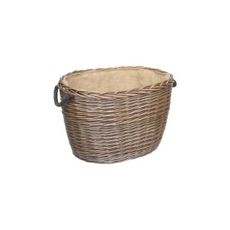 Large Oval Log Basket Willow Direct W037 Log Basket Oval