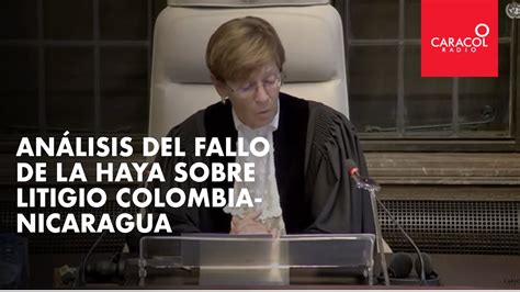 Análisis del fallo de La Haya sobre litigio Colombia Nicaragua YouTube