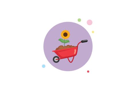 Spring Barrow 1 Circle Bubble Icon Graphic By Raysaozora · Creative Fabrica