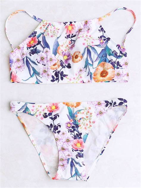 Floral Print Sexy Bikini Set