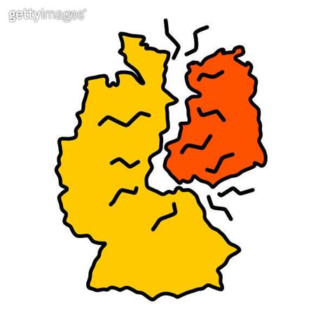 West And East Germany Historical Border Of European State In National