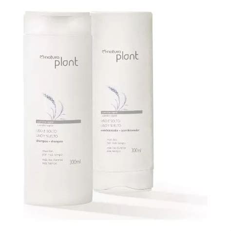 Combo Shampoo Condicionador Natura Plant Liso E Solto 300ml