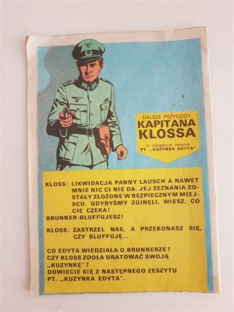 Kapitan Kloss Komiks Ostatnia Szansa Prl Bia Ystok Kup