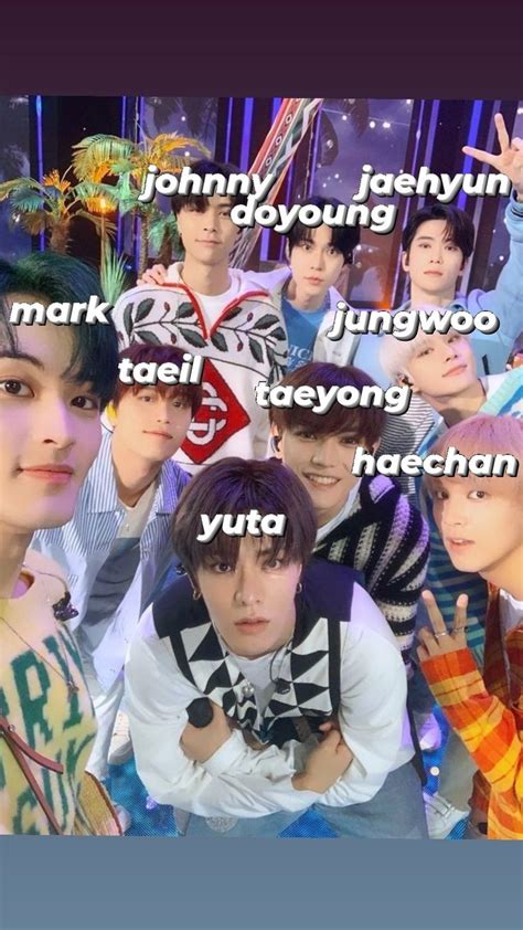 NCT127 With Names Nct 127 Members Kpop Group Names Nct 127 Group