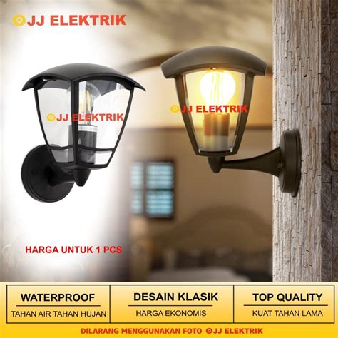 Jual Lampu Taman Dinding Outdoor Minimalis Waterproof Klasik Fitting