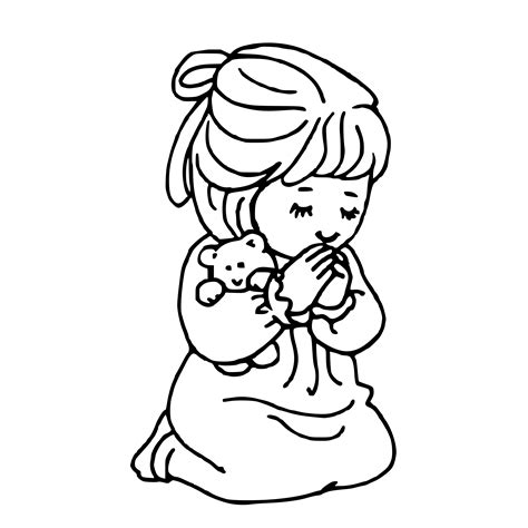 clip art child praying - Clip Art Library