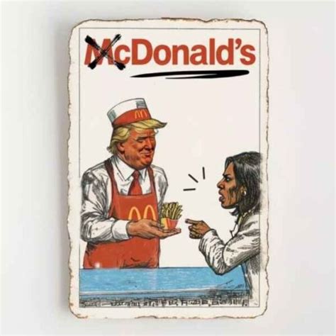 Donald Trump Mcdonalds Trading Card Maga Merch Political Campaign