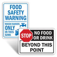 Food Safety Signs, Food Service Signs, Food Handling Signs Food ...